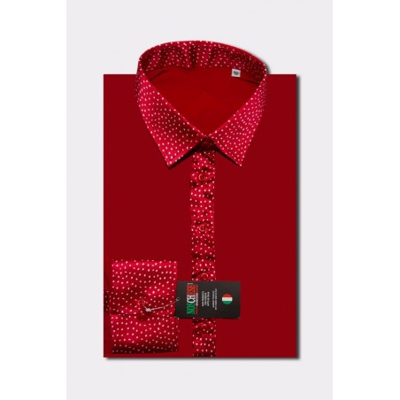 camicia elastica allenamento body Quick step 4 con collo e polsi in raso