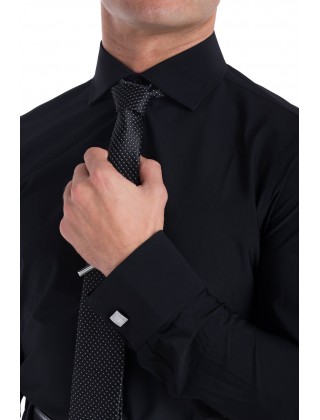 Pepero black feather shirt