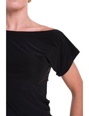 Check Jersey Black